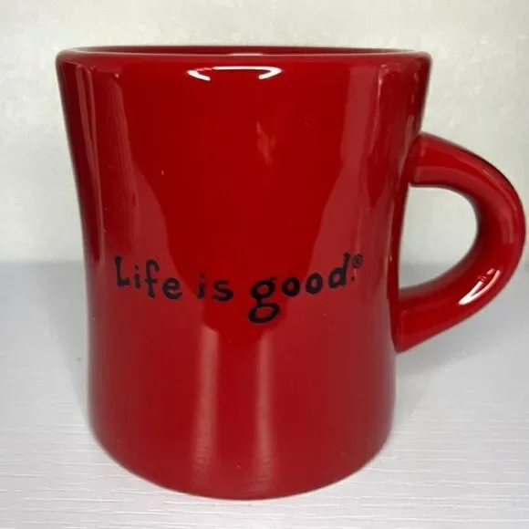 Life Is Good "Best In Snow" Football Coffee Mug - Picture 3 of 6